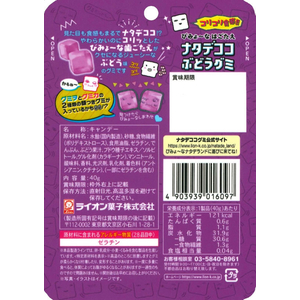 ライオン菓子 ナタデココぶどうグミ 40g 10袋 FCJ730N-イメージ2