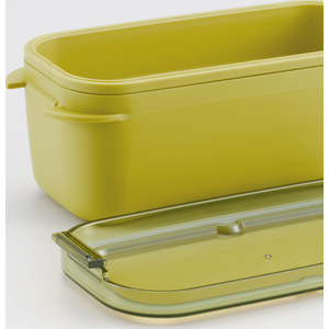 スケーター ラク洗 2段 ランチボックス 570mL アンバーイエロー FCJ346L-PALB6-イメージ5