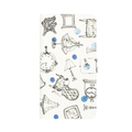 Happymori iPhone8/7用French Cafe Diary ブルー HM8242I7