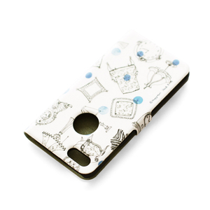 Happymori iPhone8/7用French Cafe Diary ブルー HM8242I7-イメージ5