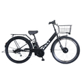 PELTECH 27.5型 V型電動アシスト自転車外装6段 復刻モデル マットブラック TDA-728L-MBK-8AH