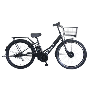 PELTECH 電動アシスト自転車　外装6段 27.5インチ ブラック PELTECH TDA-728L-MBK-8AH 27.5型 V型電動アシスト自転車外装6段 復刻