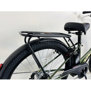 PELTECH 27.5型 V型電動アシスト自転車外装6段 復刻モデル マットブラック TDA-728L-MBK-8AH-イメージ6