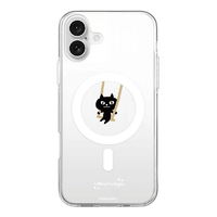 abbi FRIENDS iPhone 16 Plus用ネコマンジュウMagSafe対応クリアケース ブランコ ABF27242I16PL