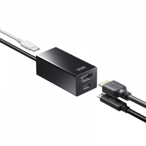 サンワサプライ USB Type-Cハブ付き HDMI変換アダプタ ブラック USB-3TCH34BK-イメージ3