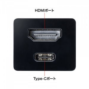 サンワサプライ USB Type-Cハブ付き HDMI変換アダプタ ブラック USB-3TCH34BK-イメージ4
