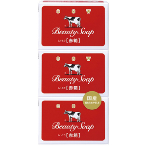 牛乳石鹸 COWｱｶﾊﾞｺ3ｺﾊﾟﾂｸ 赤箱(3コパック) COWブランド