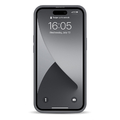 エム・ディー・シー iPhone 16 Pro用new balance [カード収納付き背面ケース/スタンプロゴスエード] ブルーグレー MD-75539-3