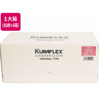 オザックス カウンタークロス 小判 ボックスタイプ 厚手 ピンク 60枚 6箱 FCD695L-ZN-1021-60N