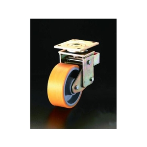エスコ キャスター 自在金具 スプリング付 160mm FCY9285-EA986KM-160-イメージ1