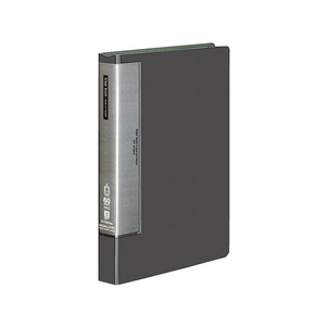 コクヨ クリヤーブック ウェーブカット A4縦60P 濃灰 4冊 FC03473-ﾗ-T585DM-イメージ1