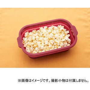 トーン tone フタがお皿になるシリコンスチーマー 角型 ワインレッド FCE710M-SG-05-イメージ10