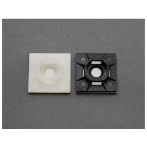 エスコ 結束バンドベース 25×25mm 黒 5個 FCW1878-EA475GB-22-イメージ1