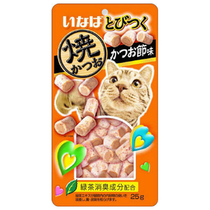 いなばペットフード とびつく 焼かつお かつお節味 25g ﾄﾋﾞﾂｸﾔｷｶﾂｵﾌﾞｼｱｼﾞ25G-イメージ1
