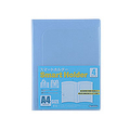 ビュートン スマートホルダー 4ポケット A4 背幅2mm ブルー 20冊 1箱(20冊) F836253-NSH-A4-4CB