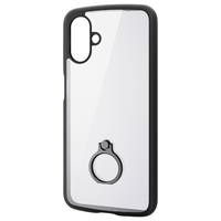 エレコム Galaxy A25 5G用TOUGH SLIM LITE ハイブリッドケース フレームカラー リング付 ブラック PM-G253TSLFCRBK