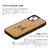Man & Wood iPhone 13 Pro Max用天然木ケース camp I21243I13PM-イメージ4