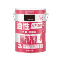 カンペハピオ 油性ツヤあり建物用PRO こげちゃ色 3L FCB408M