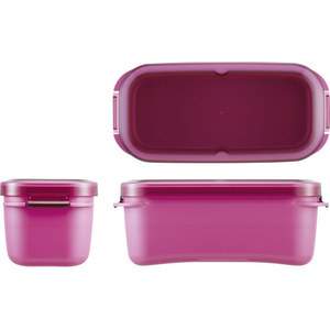スケーター ラク洗 2段 ランチボックス 570mL フクシアピンク FCJ347L-PALB6-イメージ3