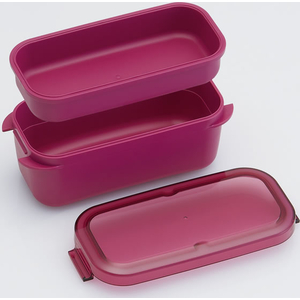 スケーター ラク洗 2段 ランチボックス 570mL フクシアピンク FCJ347L-PALB6-イメージ6