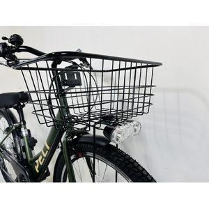 PELTECH 27.5型 V型電動アシスト自転車外装6段 復刻モデル マットブラック TDA-728L-MBK-12AH-イメージ4