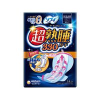 ユニ・チャーム ソフィ 超熟睡ガード 330 特に多い夜用 羽付 14枚 F051871