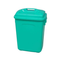 矢崎化工 ポリペール角型 蓋付 415×310×590 グリニッシュブル FCF781W-KL-45