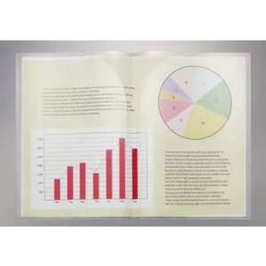 ライオン事務器 PPクリヤーホルダー A4(見開きA3) 50枚 1箱(50枚) F836254-135-27CF-12-イメージ2