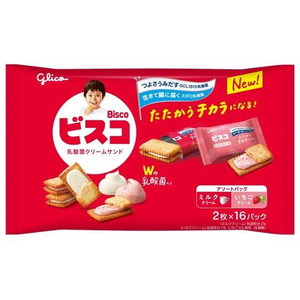 江崎グリコ ビスコ大袋 アソートパック 2枚×16パック FCE906H-イメージ1
