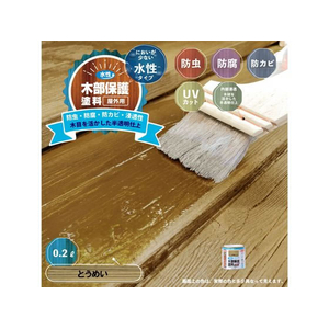 カンペハピオ 水性木部保護塗料 とうめい 0.2L FCB409M-イメージ2