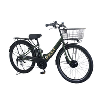 PELTECH TDA-728L-MKH-8AH 27.5型 V型電動アシスト自転車外装6段 復刻