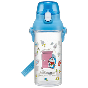 スケーター 食洗機対応直飲みプラ製ワンタッチクリアボトル(480ml) ドラえもんラインデザイン PSB5TRDRﾗｲﾝﾃﾞｻﾞｲﾝ-イメージ1