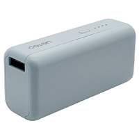 ラスタバナナ PD20W対応 Type-C1ポート/USB1ポート モバイルバッテリー+Type-Cケーブル 30cm 5000mAh calon スモーキーブルー RLI050C20W01SBL
