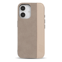 エム・ディー・シー iPhone 16用new balance [スタンド付き背面ケース/スエード] グレージュ MD-75540-2