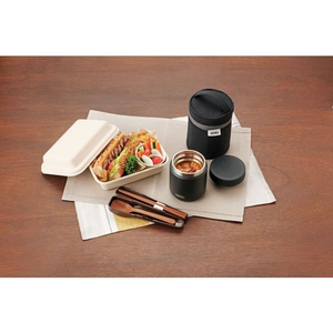 サーモス 真空断熱スープジャー 300mL ブラック FC732SR-JED-300BK-イメージ4