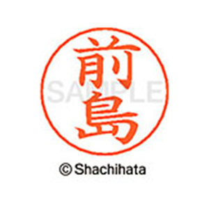 シヤチハタ ネームペン用ネーム シルバー 既製 前島 FC47571-X-GPS-1800-イメージ1