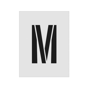 アイマーク ステンシル M 文字サイズ250×125mm FC683HZ-8186160-イメージ1