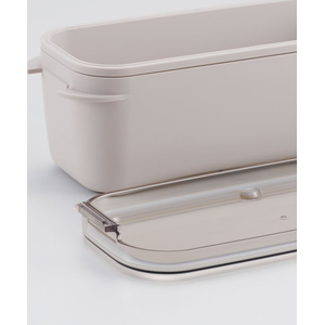 スケーター ラク洗 2段 ランチボックス 800mL サンドホワイト FCJ349L-PALB8-イメージ5
