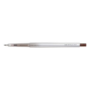 三菱鉛筆 スタイルフィット ゲルインクボールペン ノック式(リフィル入) 0．28mm ブラウンブラック UMN1392822-イメージ1