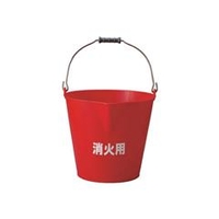 トラスコ中山 TRUSCO　ソフトバケット　14L　消火用 TFEB-14-R
