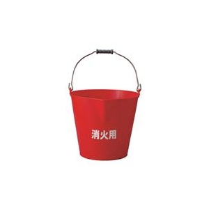 トラスコ中山 TRUSCO　ソフトバケット　14L　消火用 TFEB-14-R-イメージ1