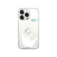 abbi FRIENDS iPhone 14 Pro用ターチャンソフトクリアケース [公式ライセンス品] 魚とターチャン ABF24245I14P