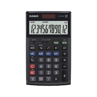 カシオ 本格実務電卓 ジャスト型 ブラック JS-20WKD-BK-N