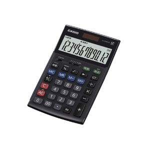 カシオ 本格実務電卓 ジャスト型 ブラック JS-20WKD-BK-N-イメージ2