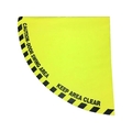 セーフラン安全用品 セーフラン/ドア路面標識ステッカー 半径900mm4分の1円扇形 黄 FC990HL-2068923