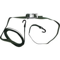 ユタカメイク ベルト荷締機コブラ 25mm×4.5m×1m J型フック 0.2グリーン FC920GZ-3611051
