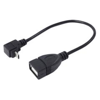 変換名人 USB2．0 L型 microHOSTケーブル 上L(20cm) USBMCH-20UL