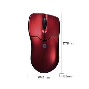 サンワサプライ Bluetooth3．0 ブルーLEDマウス レッド MA-BTBL27R-イメージ3