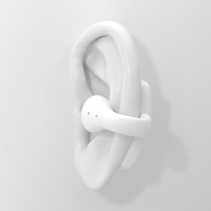 ラディウス Open-ear True Wireless Earphones ホワイト HP-H10BTW-イメージ2
