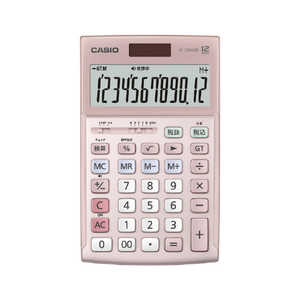 カシオ 本格実務電卓 ジャスト型 ピンク JS-20WKD-PK-N-イメージ1